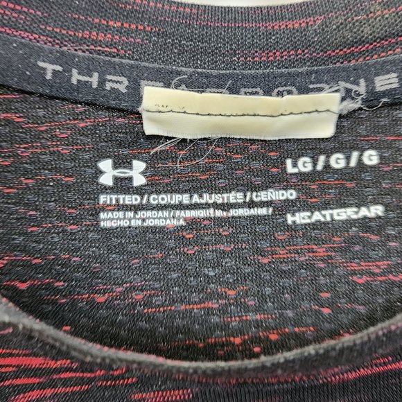 Under Armour Short Sleeve Shirt Size L Beautiful Color Stretch Material - Picture 4 of 4